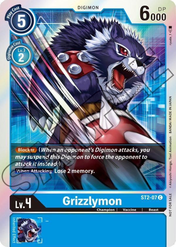 Grizzlymon [ST2-07] (Event Pack 1) [Starter Deck: Cocytus Blue Promos] For Discount