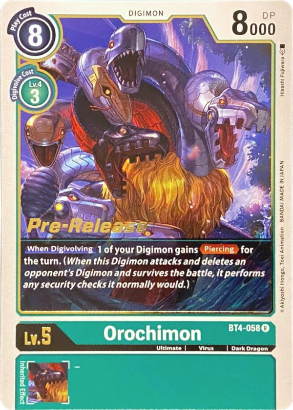 Orochimon [BT4-058] [Great Legend Pre-Release Promos] For Sale