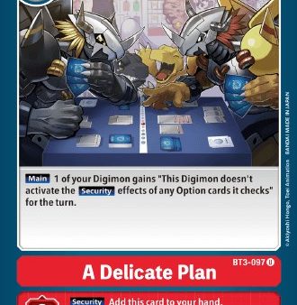 A Delicate Plan [BT3-097] (Revision Pack 2021) [Release Special Booster Promos] Online now