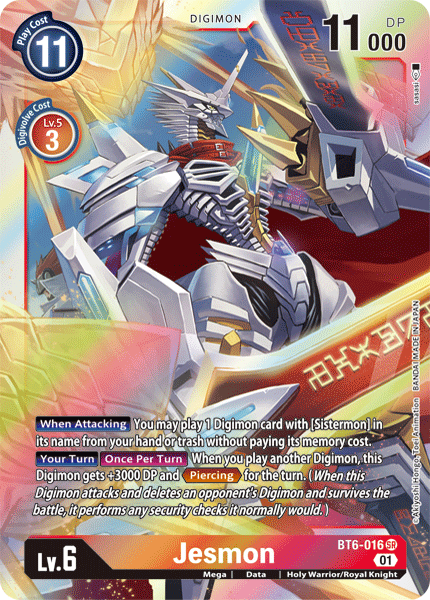 Jesmon [BT6-016] [Double Diamond] Hot on Sale