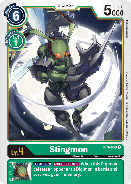 Stingmon [BT3-050] [Release Special Booster Ver.1.5] Discount