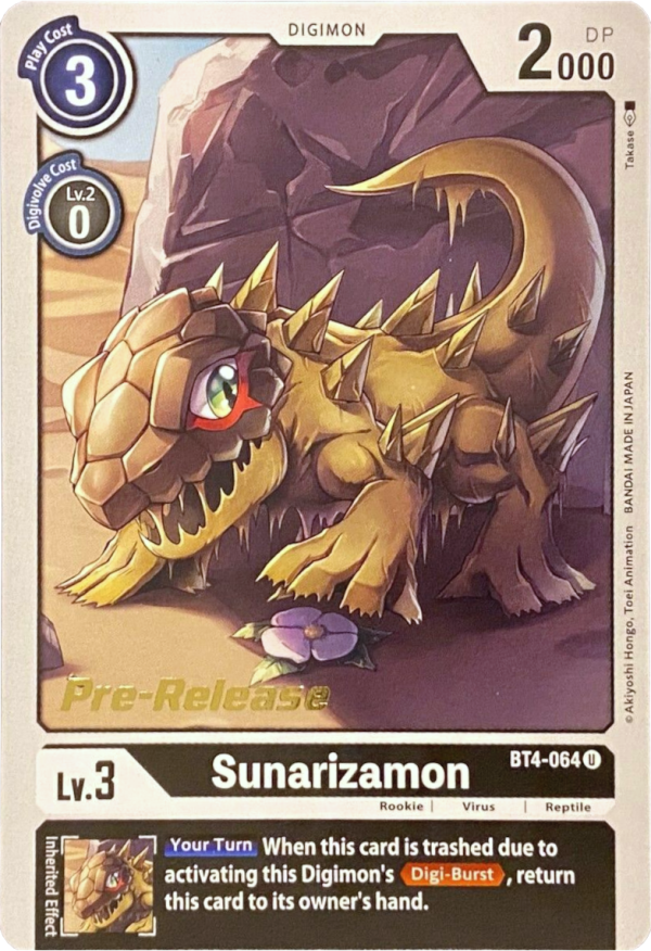 Sunarizamon [BT4-064] [Great Legend Pre-Release Promos] Supply