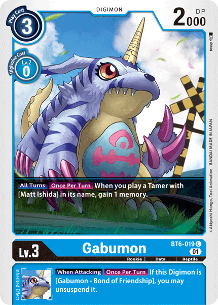 Gabumon [BT6-019] [Double Diamond] Online Hot Sale