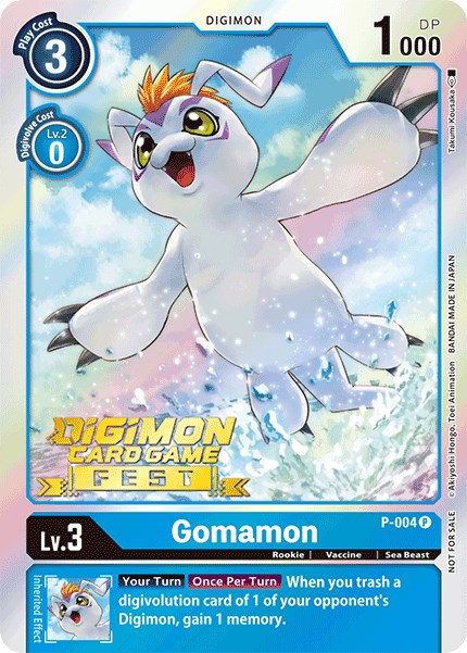 Gomamon [P-004] (Digimon Card Game Fest 2022) [Promotional Cards] Online Sale