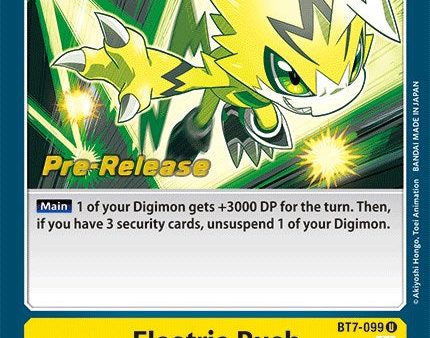 Electric Rush [BT7-099] [Next Adventure Pre-Release Cards] Cheap