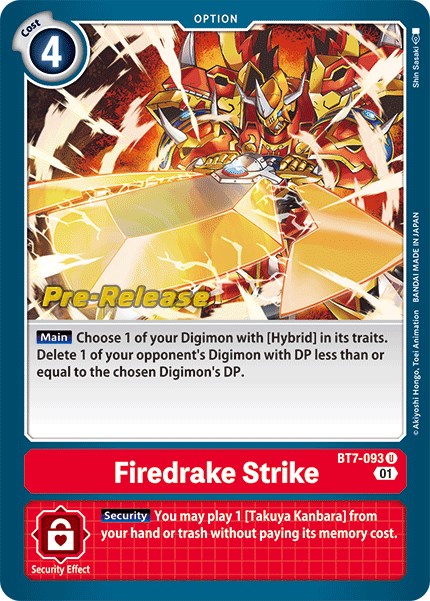 Firedrake Strike [BT7-093] [Next Adventure Pre-Release Cards] Online